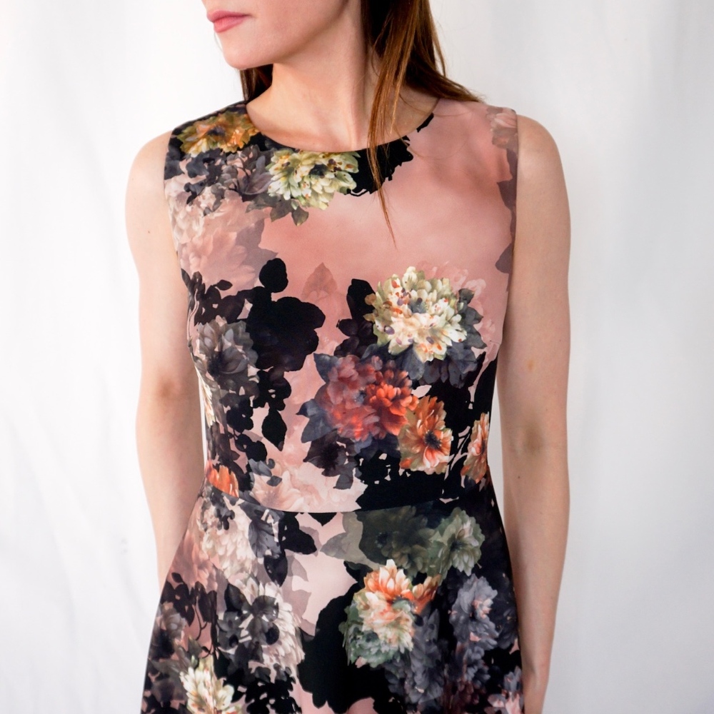 SANDRO FERRONE ROMA Floral Print Dress 0154 - Picture 7 of 8